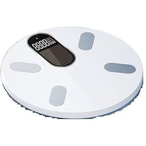 Lichaamsvet Weegschalen Intelligente En Nauwkeurige Zonne-energie Huishoudelijke Lichtenergie Opladen Elektronische Bod Gemakkelijk Te Gebruiken(White)