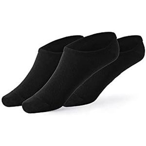 Lotto, 12 paar uniseks technische sokken, zachte katoenen panty's, ademend en licht, super wikkelhak met anti-slip siliconen, Oeko-Tex gecertificeerd, zwart, 39-42, zwart, 39