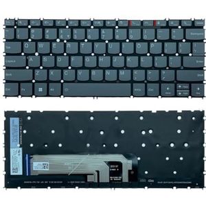 US Backlit toetsenbord voor Lenovo voor Thinkpad 13X ITG 13S G2 ARE ITL voor YOGA Pro voor ACN Pro13s 2021 Grijs F10(WHITE)
