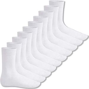 Footstar Everyday! Kniekousen voor kinderen; Sokken, 10 paar, uniseks, katoenen basic sokken, wit, 39-42 EU