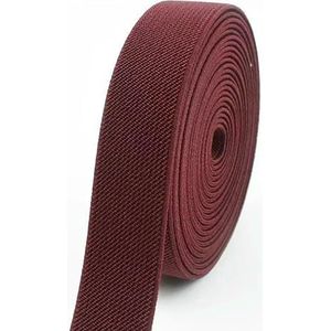 2-10 meter 20 mm naai-elastieken ondergoedband rubberen band zachte huid broek stretch lint tapes DIY kledingaccessoires-wijnrood-20 mm-10 meter