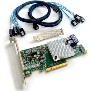 LSI Logic Controller Card LSI00344 9300-8i SGL SAS 8Port 12Gb/s PCIE3.0 HBA bruine doos (LSI00344)