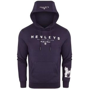 Heren Overhead Pullover Hoody Hooded Top Hoodie Voor Heren Ideaal Voor Casual Wear Hooded Sweatshirt Jas Jumper Dagelijks Essentieel, Donkerblauw, M