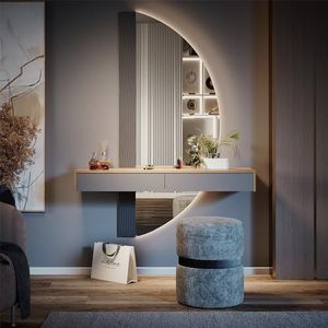 Vicco - Melisa - Kaptafel - 120 cm - Grijs - Hout