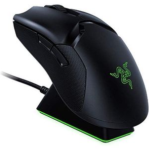 Razer Viper Ultimate Hyperspeed lichtgewicht draadloze gamingmuis en RGB-oplaaddock: snelste gamingmuisschakelaar - 20K DPI optische sensor - Chroma-verlichting - 8 programmeerbare knoppen - 70 uur
