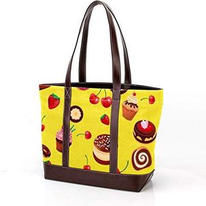 Laptop Tote tas met Gouden Driehoek Geometrisch Patroon Print, Draagtassen Casual Canvas Business Werk Tote Tas Aktetas voor Computer School Office