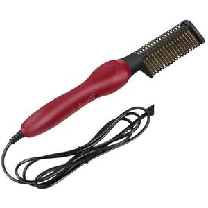 Infrarooddroger, Kam Elektrische Hot Cam Stijltang Professionele Stijltang Haar Ijzer Titanium Legering Haarkrulmachine for Zwart Haar,voor auto's, plaatwerk, meubels(Rosso)