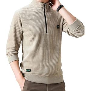 Alpaca-sweatshirt voor heren - Veelzijdig pullover zacht sweatshirt voor de winter,Huidvriendelijke herentrui in effen kleur voor paardrijden, hardlopen, wandelen, winkelen