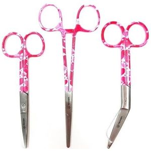 Verpleegkundige scharenset ""Love Pink"" - verbandschaar - verpleegkundige scharen set - schaar verpleegster - eerstehulpschaar - medische schaar - Kocher - verpleegkundige cadeau