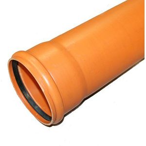 Ostendorf PVC-buis, oranje, 125 mm, 500 mm, 1 stuk