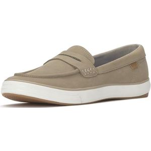 Keds Cntlfr-6 modieuze sneakers voor dames, taupekleurig leer, 38.5 EU Weit