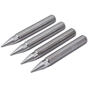 PrecisionGeek Roestvrijstalen Luidspreker Spikes/Boxen Spikes M10 L-75mm + Binnenzeskant - 4 stuks