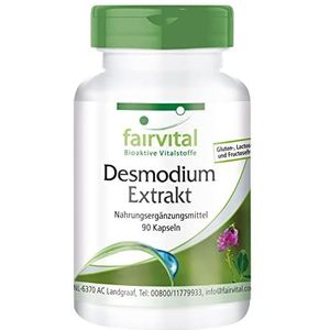 Fairvital | Desmodium Extract - 90 Capsules - 7-voudig geconcentreerd - 10,5 g Desmodium per dagelijkse consumptie - Hoog gedoseerd - 100% veganistisch - Op kwaliteit getest - Made in Germany