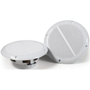 Hollywood buitenluidsprekers ""WL-15"" | Ø148 mm, 80 W muziekvermogen, 8 ohm, 90 dB | Wand- en plafondinbouw, wit, paar