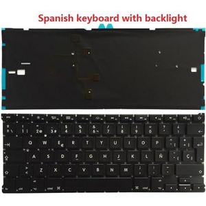 Compatibel Russisch Toetsenbord Layout Compatibel met Air 13 Inch Modellen A1466 A1369 MD231 MD232 MC503 MC504 2011 tot 2015(BACKLIT SP)