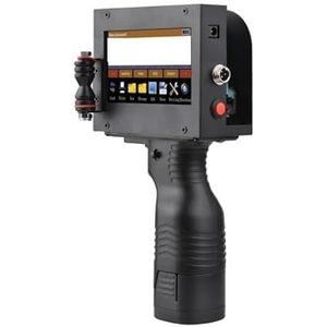 voor Datum Barcode Batchnummer Logo QR-code Handheld printer Draagbare inkjetprinter 2D-codeprinter met 4,3-inch LED-touchscreen Snel drogende inkt(2PCS ink)