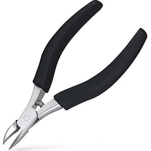 URAQT teennagelknipper voor ingegroeide of dikke teennagels, precisie-nagelknipper, teennagelknipper voor mannen en vrouwen, heavy-duty roestvrijstalen nagelschaartje met zachte handgreep en beschermhoes