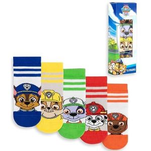 Paw Patrol Sokken Pack van 5 Kids Boys Peuters Personages Schoenen