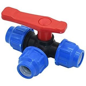 T-splitters, meerdere aansluitingen 20mm 25mm T-Type Tuinkraan PVC Pe Tube 3-Way Tee Watersplitter DN15 DN20 Waterleiding Tee Connector 1pcs (Color : 20mm) (Color : 25mm) (Size : 25mm)