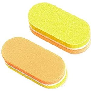 Spons Nagelbuffer Blokken, Mini Spons Nail Buffer Bestanden 100/180 Grit 4,8x2x1,2cm Multicolor 10/20/40 Stuks (Geel-10 stuks)