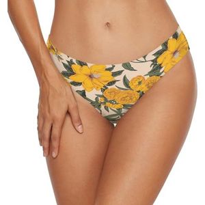 Anantty Badmode voor dames, bikinibroekje, bloemen, bloemen, bladeren, zwembroek, zwembroek, zwemshort voor meisjes en vrouwen, Meerkleurig, XL