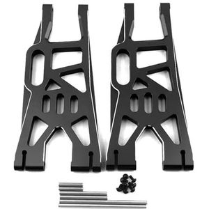 IWBR 2 stuks for Achter Lower Suspension Arm 1/5 Fit for Traxxas X-Maxx Xmaxx 6S 8S RC Monster Truck Upgrade Onderdelen Accessoires (Size : Black)