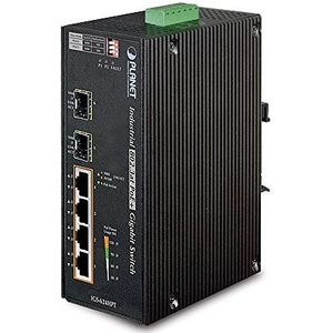 Planet - IGS-624HPT - Netwerkschakelaar - Blauw - 6 Havens - PoE+