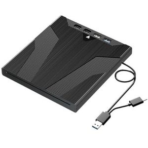 7-in-1 externe optische drive CD DVD -/+RW-speler met USB 3.0 Type-C TF SD-kaartsleuven DVD-branderlezer for laptop-pc Windows