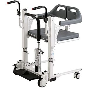 Home Hydraulische patiënt hefrolstoel, multifunctionele patiëntlift transfermachine, verstelbare verpleeglift verrijdbare toiletstoel badkamerstoel voor ouderen