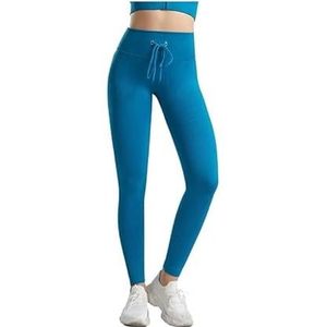 Yogabroek met hoge taille, heuplift en buikverstrakking Fitness hardloopyogabroek for dames, trainingslegging (Color : Green, Size : S)