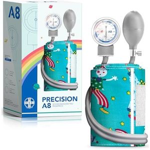 AIESI® Bloeddrukmeter Handmatig Pediatrische Professioneel Aneroïde klassiek model voor volwassenen zonder stethoscoop PRECISION A8, Garantie 24 maanden