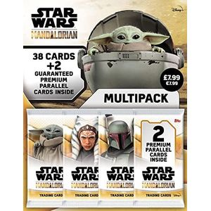Topps Star Wars Mandalorian Trading Cards - Multipack - Inclusief 38 kaarten en 2 gegarandeerde premium parallelle kaarten!