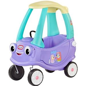 Little Tikes Bluey Grannies Car Coupe, met 2 accessoires, Bluey loper met pijpen, voor jongens en meisjes van 1 tot 5 jaar