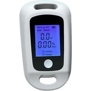 Elektrochemische alcoholtester, zeer nauwkeurige, contactloze blaastesters, draagbare alcoholmeter for buiten, snelwegen(C White)