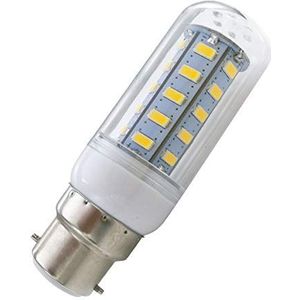 Aoxdi 1 Stuks LED-lamp B22 LED Verlichting 6W, Warm wit, 36 SMD 5730 LED Licht Lamp Niet Dimbaar, AC220-240V
