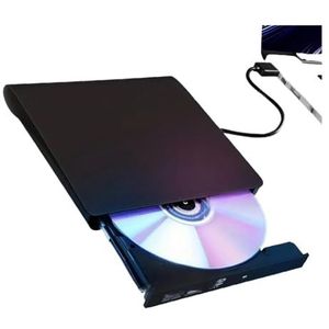 3.0 USB externe dvd-drive - draagbare cd/dvd +/-rw-branderlezer for laptop, Windows, Linux en Play