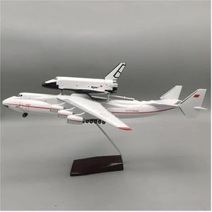 Vintage klassiekers vliegtuigen 1/200 Antonov AN-225 AN225 Mriya Space Shuttle Blizzard Transportvliegtuigen Vliegtuig Hars Replica Model Speelgoed