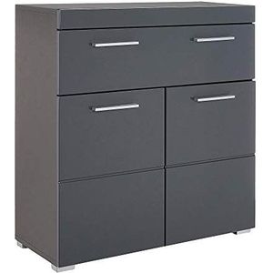 Trendteam Smart Living, Badkamerkast, 73 X 79 X 31 Cm, Grijs met Hoogglans