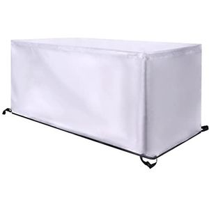 Osarke Tuinmeubelhoezen Waterdichte Rechthoekige voor Tafelstoelen Rotan Meubelhoezen Beschermende Terrasmeubelhoes 420D Oxford Zwart 270 X 180 X 89cm