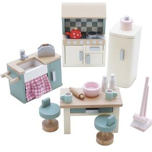 Le Toy Van - Wooden Daisylane Kitchen Dolls House Accessories Play Set For Dolls Houses, Dolls House Furniture Sets - Suitable For Ages 3+