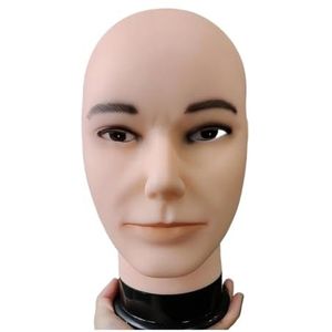 Pruik Mannequin Model Hoofd Schuim Haar Bril Sieraden Display Hoedenstandaard Bruin/Beige Houder