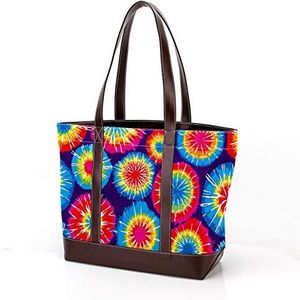 Laptop Tote tas met roze bloemenprint, draagtassen Casual Canvas Business Werk Tote tas Aktetas voor Computer School Office