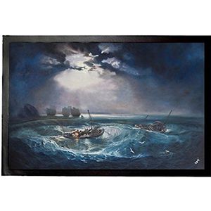 1art1 Joseph William Turner Fishermen At Sea, 1796 Deurmat 60x40 cm