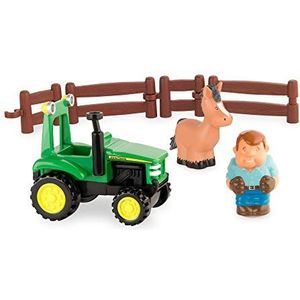 Tomy John Deere Plezier met de tractor speelset – boerderijset om te spelen voor binnen en buiten – voor peuters vanaf 12 maanden