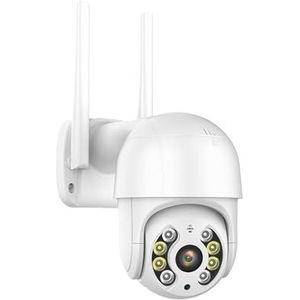 Bewakingscamera, 8MP 4K Dual Lens Dual Screen IP Camera 4MP HD Ai Menselijke detectie Beveiliging Waterdichte CCTV Surveillance(4MP NO Card)