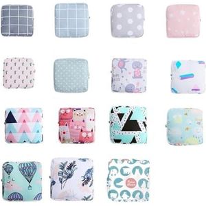 Vrouwen Reizen Kleine Cosmetische Tas Meisje Lipstick Make Up Bag Schoonheidsspecialiste Sanitaire Pad Tas Case Voor Dagelijkse Benodigdheden Opbergzakken, roze, Eén maat