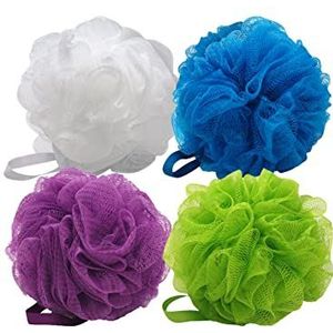 Aquasentials Mesh Poef Bad Spons (4 Pack)