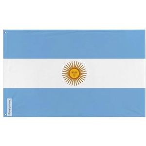 Pixelforma Argentijnse vlag in verschillende maten 100% polyester print met dubbele zoom 120 x 180 cm 6. 10 oogjes