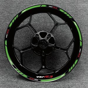 Accessoires Onderdelen Motorfiets 17 Inch Voor- En Achterwielnaaf Decal Set Trim Bescherming Velg Waterdichte Sticker Voor Y&amaha YZF R3(Style 13)