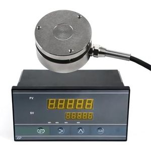 Weegcelsensor + indicatordisplay Testcompressiekracht Gewichtsdruksensor for weegschaalbereik 10 kg - 5000 kg Betrouwbare gegevens(0-20KG Indicator)